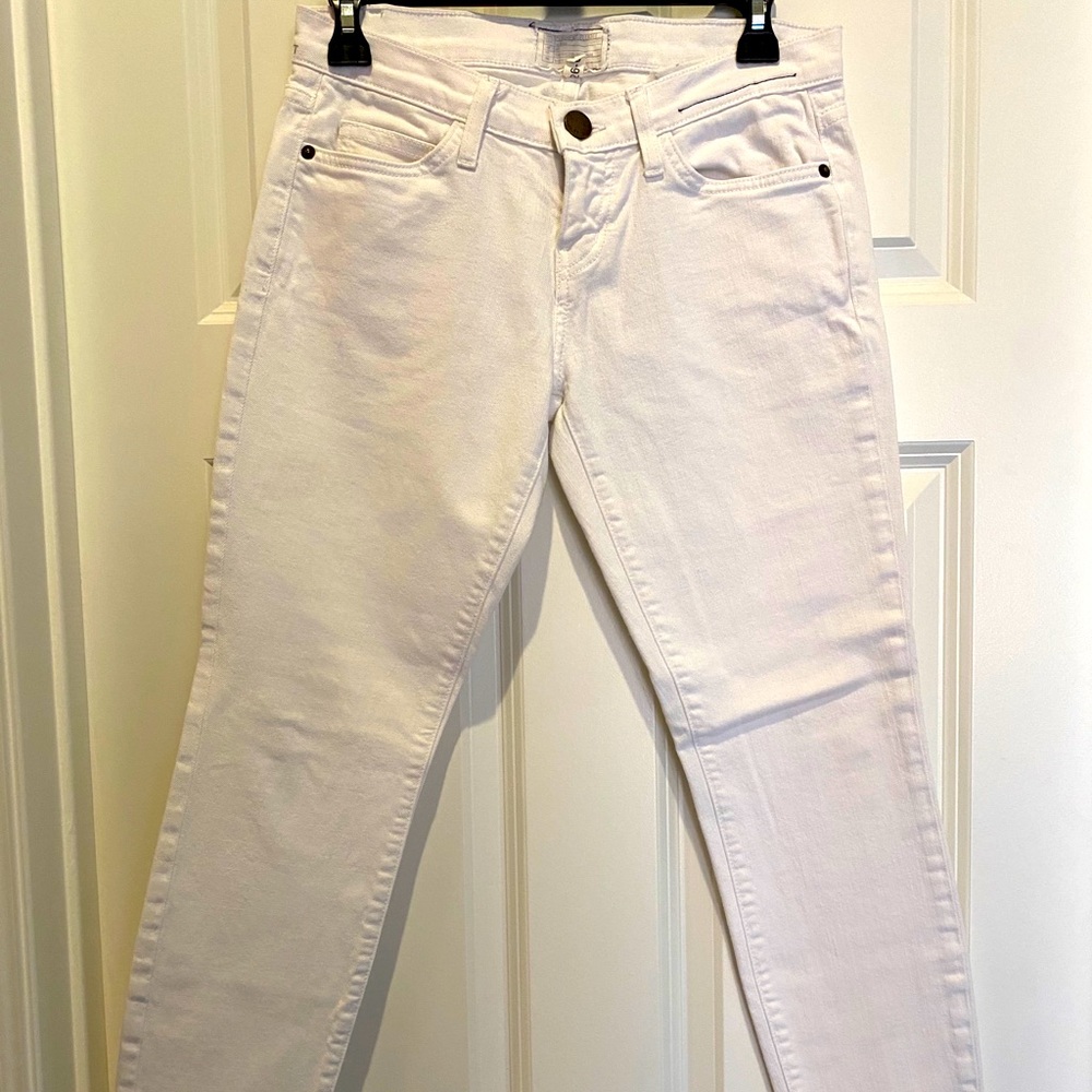 Current/Elliott women’s white skinny jeans